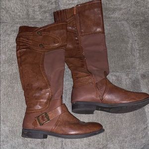 Women Brown Riding Boots